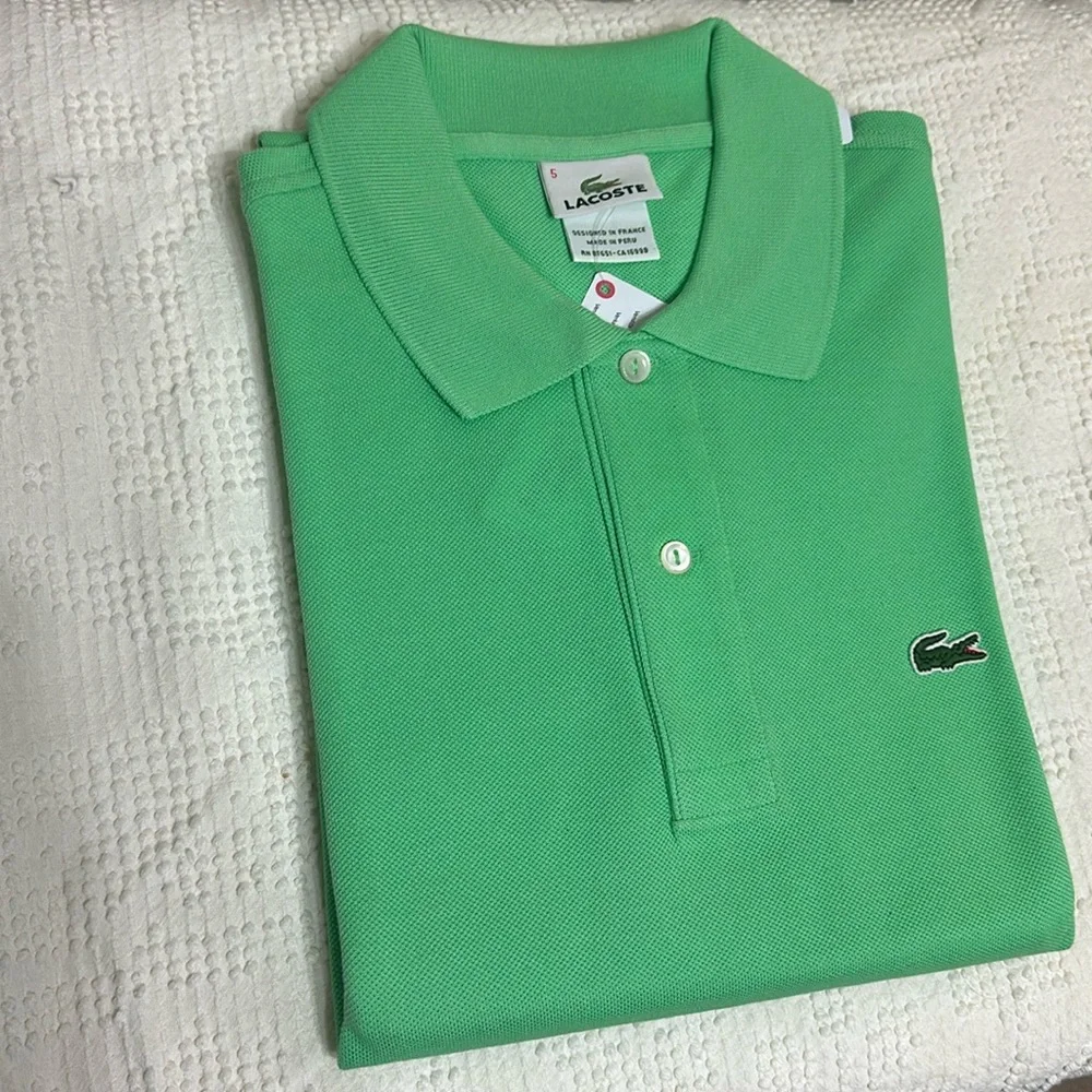 👕🐊 Brand new w tags men’s Lacoste polo shirt size 5 - Picture 2 of 3